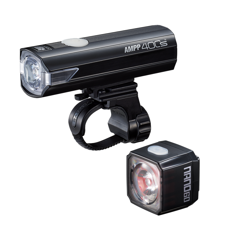 CatEye Combo Lights | AMPP400S & NANO60, HL-EL084SRC_TL-LD830 (Rechargeable)
