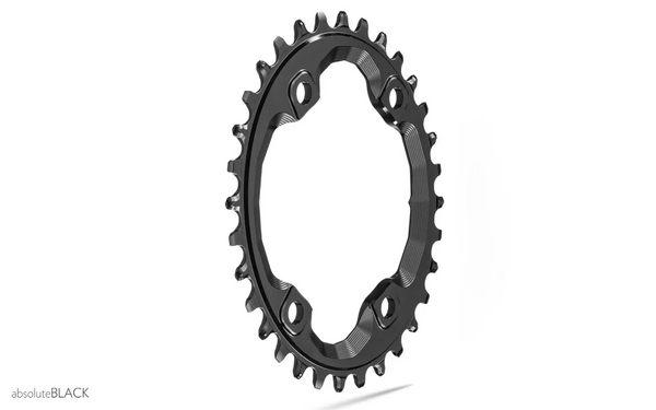Absolute Black Oval MTB Chainring 1x Shimano 96 BCD, XT M8000 HG+, 12-Speed - Cycling Boutique