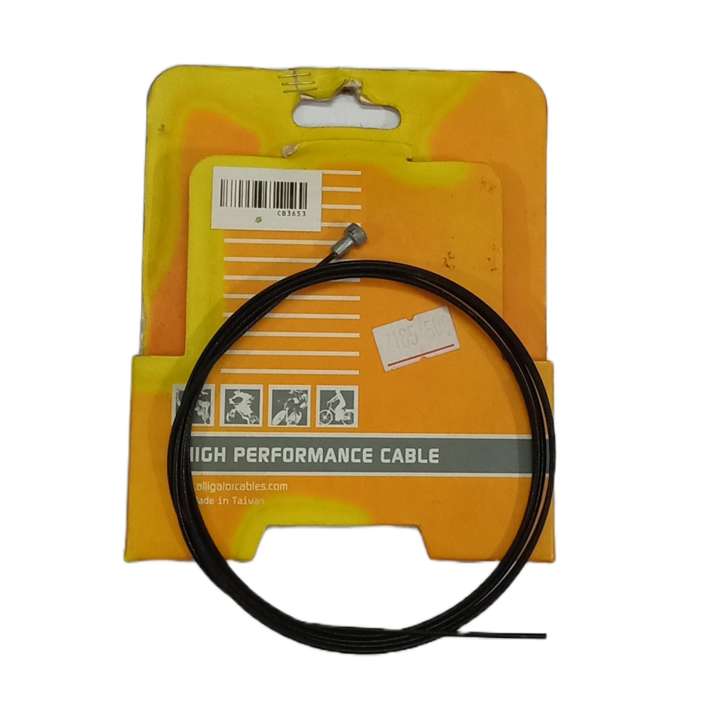 Alligator PTFE Galvanized Brake Cable, Black (Carded packaging) - Cycling Boutique