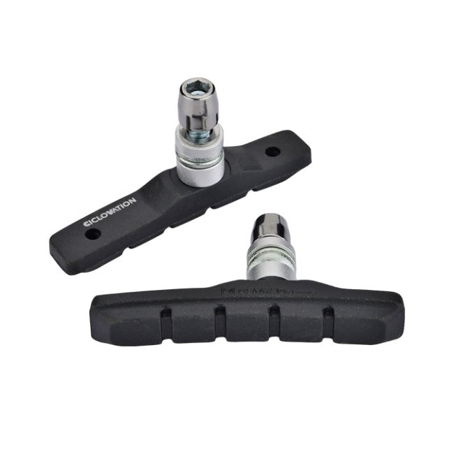 Ciclovation Mountain Brake Shoes Threaded Post, All Weather Compound, Black, Box of 100pairs - Cycling Boutique