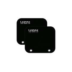 Lezyne CNC alloy bike display mount with wheel hook for bicycle stands and storage, shown mounted on a wall.