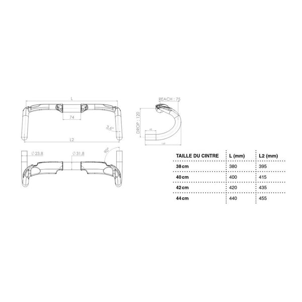 Look Handlebar | ADH 2.1 UD Carbon - Cycling Boutique