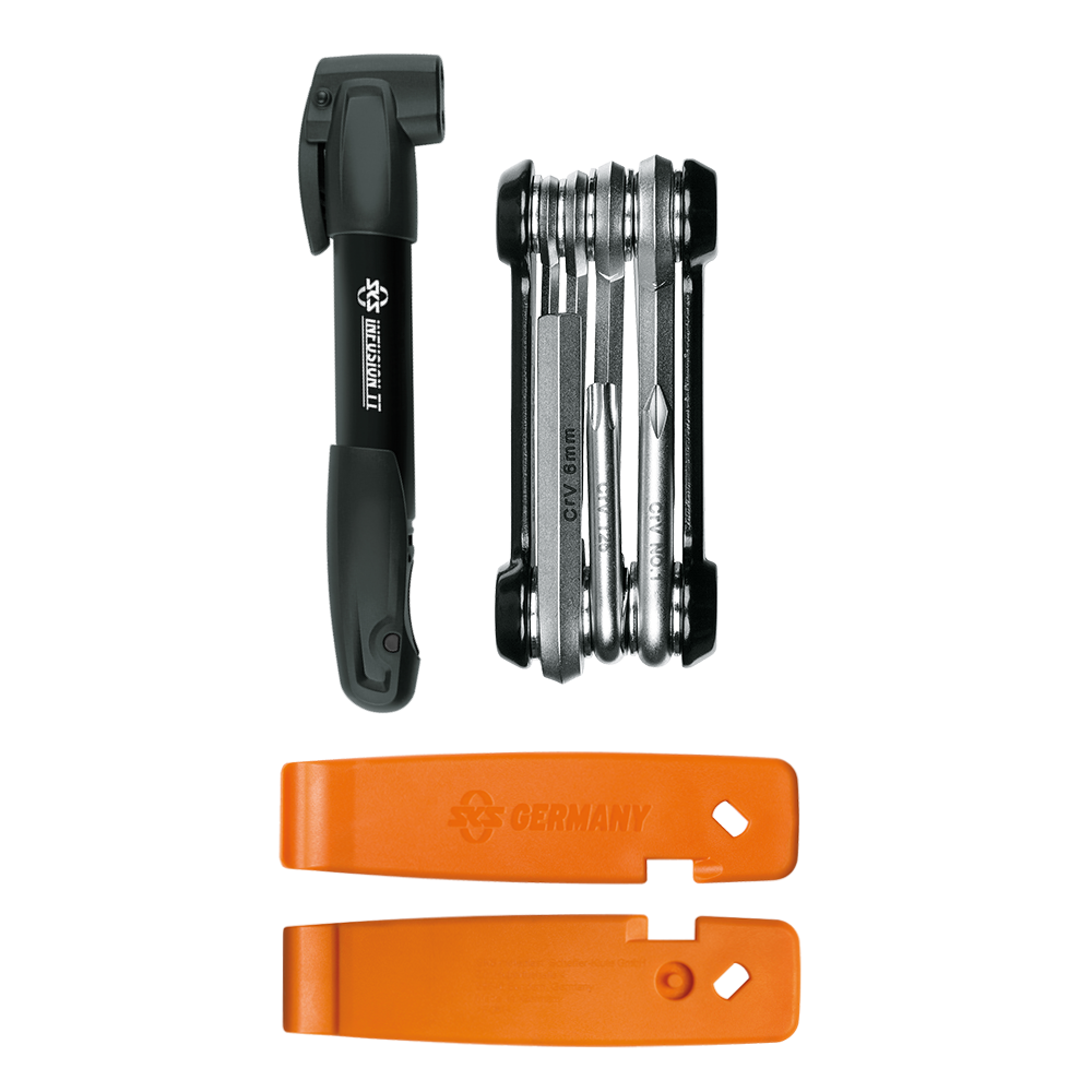 SKS Germany Mini Hand Pump | Mini Pump & Tools Combo-Set - Cycling Boutique