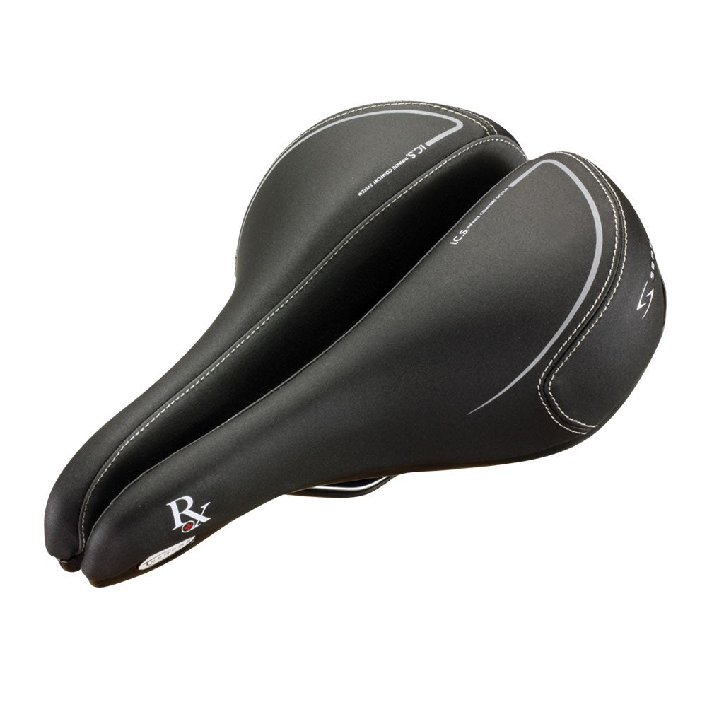 Serfas Saddle RX-921V Men’s Road/MTB Comfort w/ Anti-Microbial Microfiber Cover - Cycling Boutique