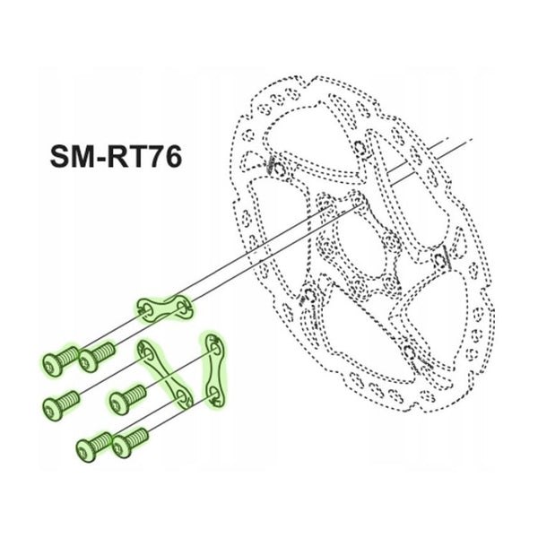 Shimano Brake Rotor Fixing Bolt Unit | SM-RT76 - Cycling Boutique