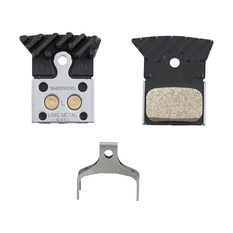 Shimano Disc Brake Pad | L04C 2-Piston/Metal w/ Cooling Fin, for BR-RS805/505, IBPL04CMFA - Cycling Boutique