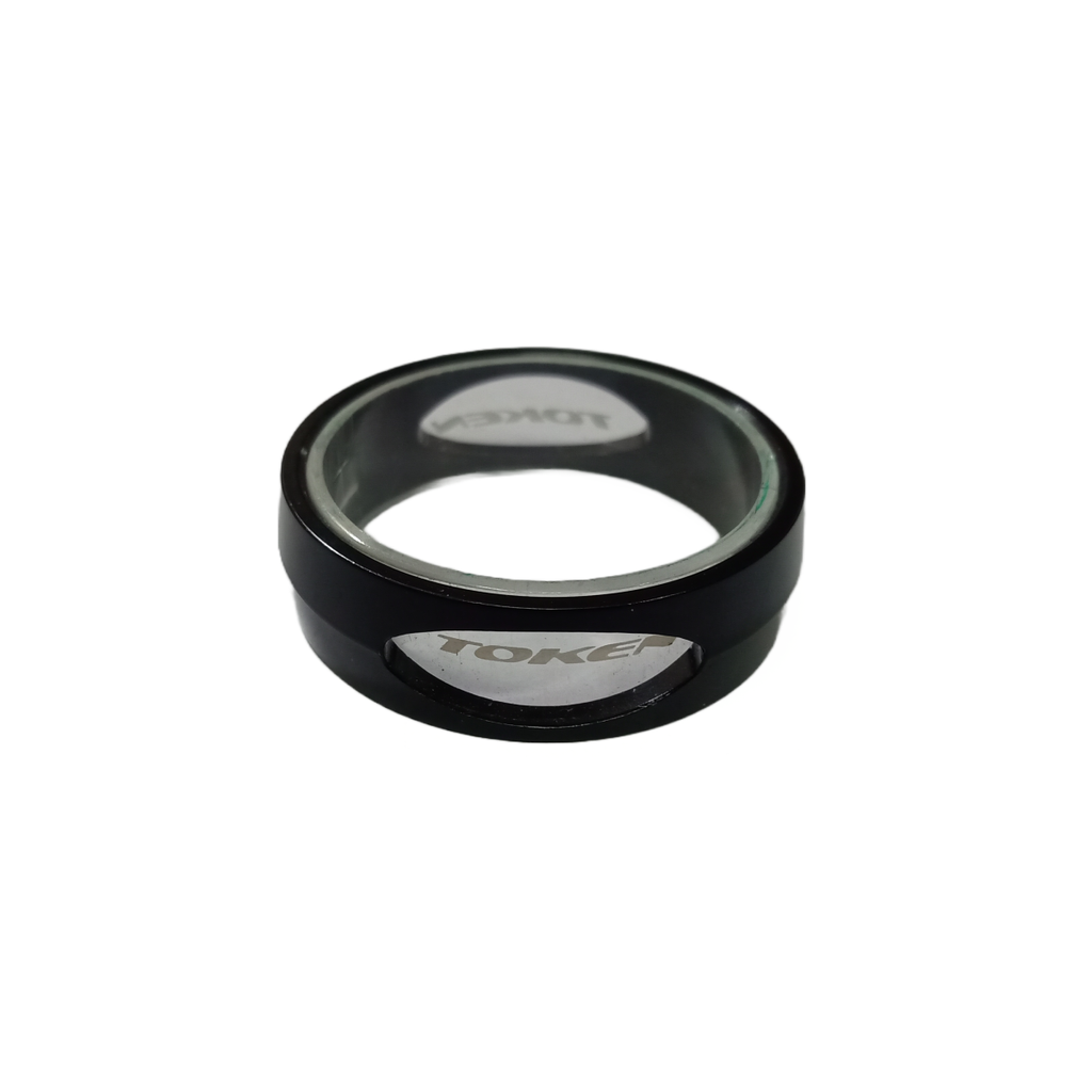 Token Headset Spacers Alloy with Transparent Ring 10mm - Cycling Boutique