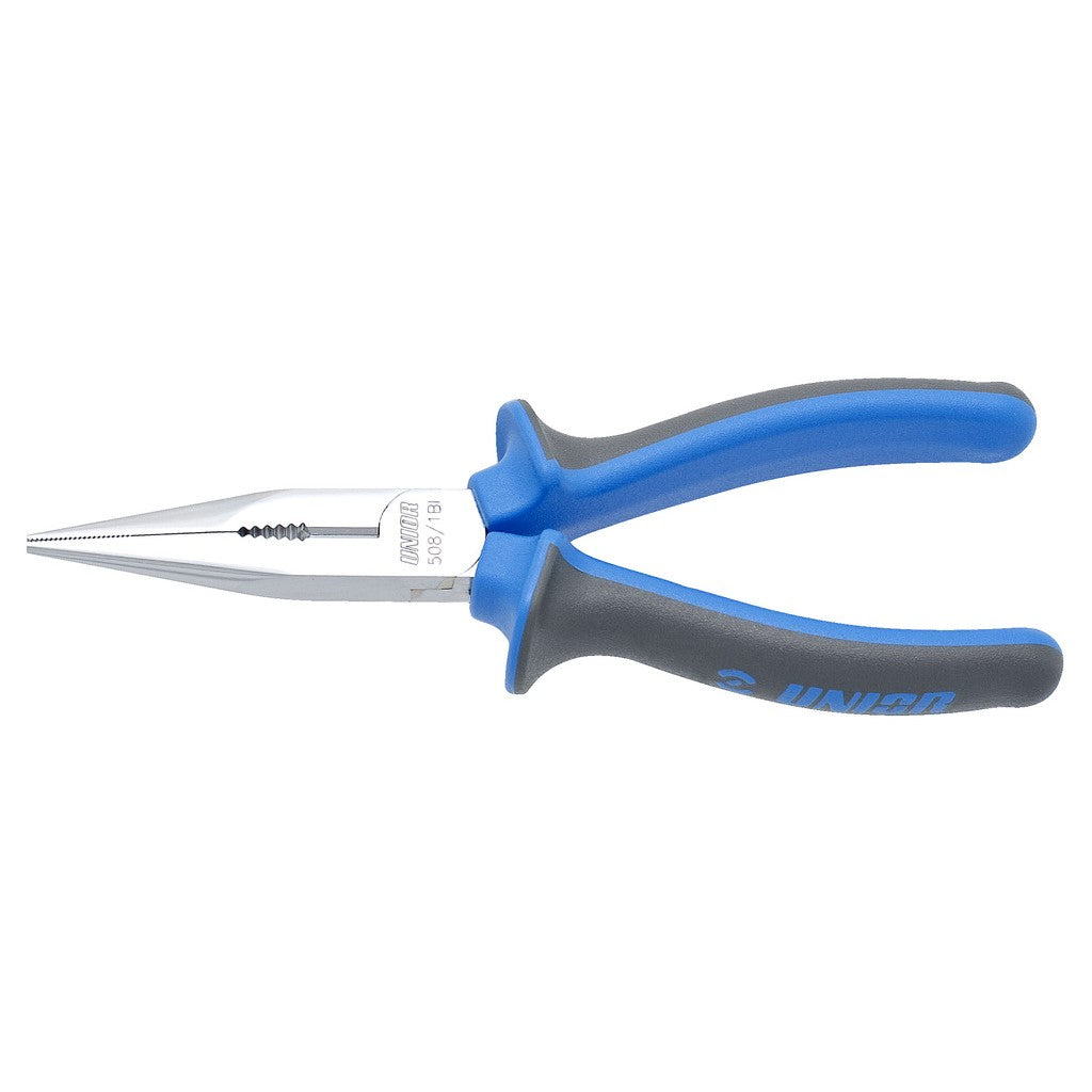 Unior Long Nose Pliers with Side Cutter and Pipe Grip, Straight 170 - Cycling Boutique