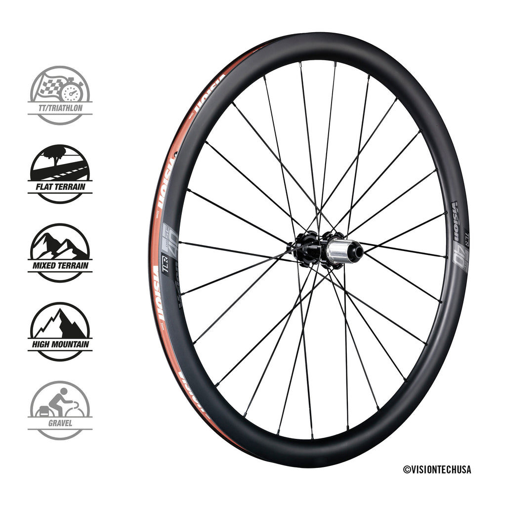 Vision USA Wheelset | SC 40 Carbon, Disc Brake - Cycling Boutique