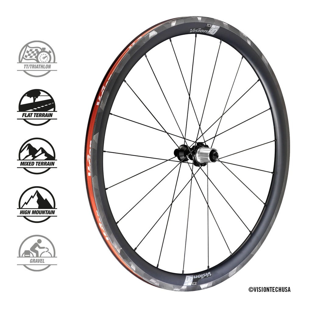 Vision USA Wheelset | SC 40 Carbon, Rim Brake - Cycling Boutique