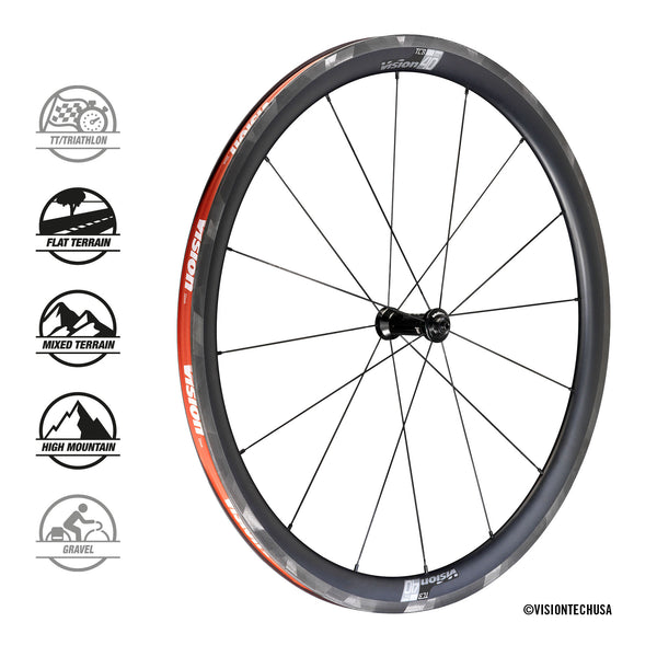 Vision USA Wheelset | SC 40 Carbon, Rim Brake - Cycling Boutique