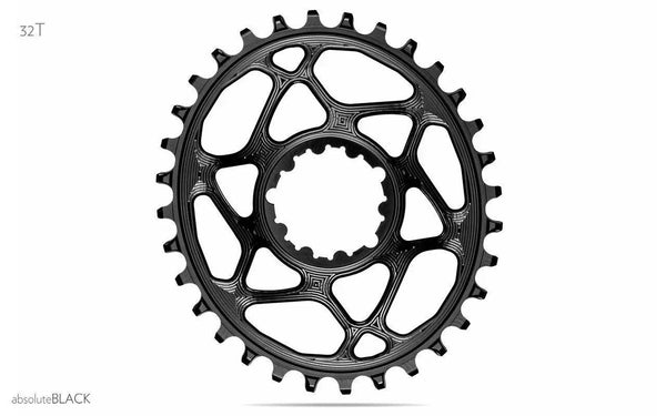 Absolute Black Oval MTB Chainring 1x SRAM DM GXP (6mm offset) - Cycling Boutique