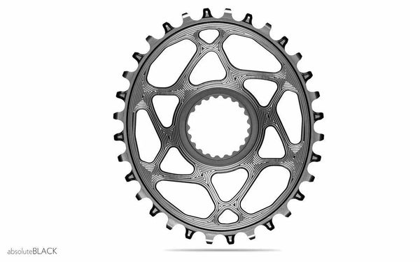 Absolute Black Oval MTB Chainring, 1x  XTR M9100/XT M8100/SLX M7100 HG+ 12 Speed - Cycling Boutique