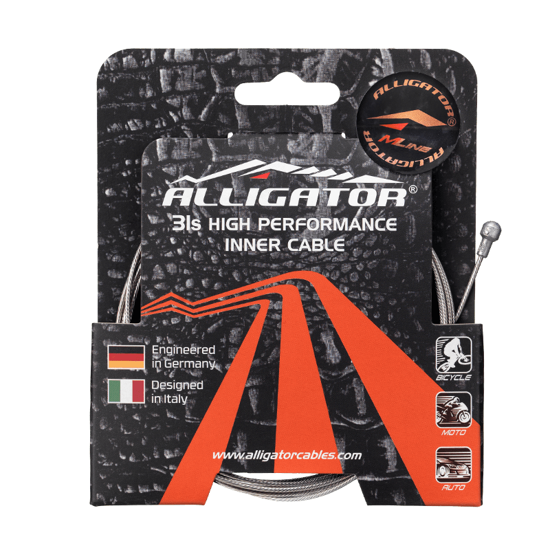Alligator Gear Inner Cable | 31-strand Superior Shine Slick Stainless Xtra Long - Cycling Boutique