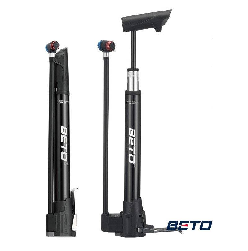 Beto Mini Floor Pump | CO-011AG Black - Cycling Boutique