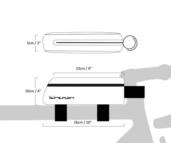Birzman Travel Top Tube Pack | Packman | BM17-BAG-TTB-PKM - Cycling Boutique