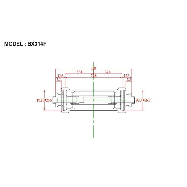 Bitex Front Road Hub | BX314F - Cycling Boutique