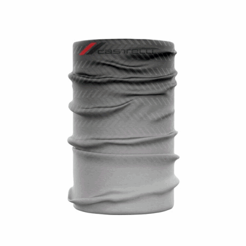 Castelli Light Head Thingy headband in silver gray, unisex stretchy fabric, designed for comfort and active wear.