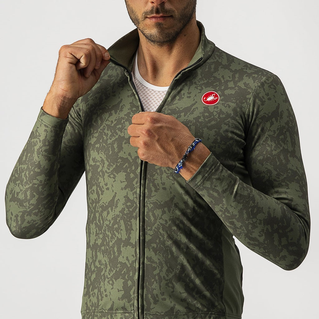 ウェア Castelli UNLIMITED JACKET DEFENDER GREEN Castelli Jersey | Unlimited Thermal (Winter) | Cycling Boutique