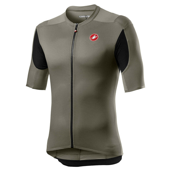 Red Castelli Superleggera 2 short sleeve cycling jersey with breathable fabric and fitted design.
