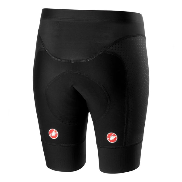 Black Castelli Free Aero Race 4 cycling shorts, designed for performance and comfort, with aerodynamic fit and technical fabric.