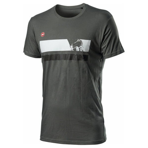 Castelli Cima Tee, a men's faded dream-inspired cycling T-shirt with graphic design and comfortable fit.