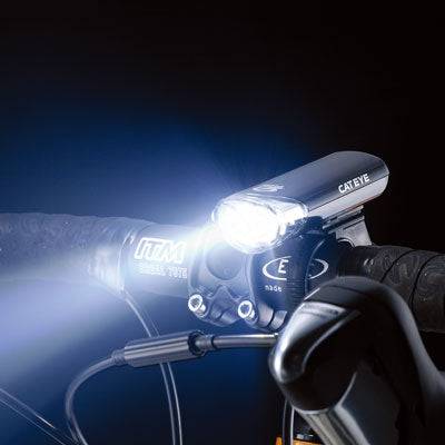 CatEye Front Light | HL-EL135N (AA alkaline battery x 2) - Cycling Boutique