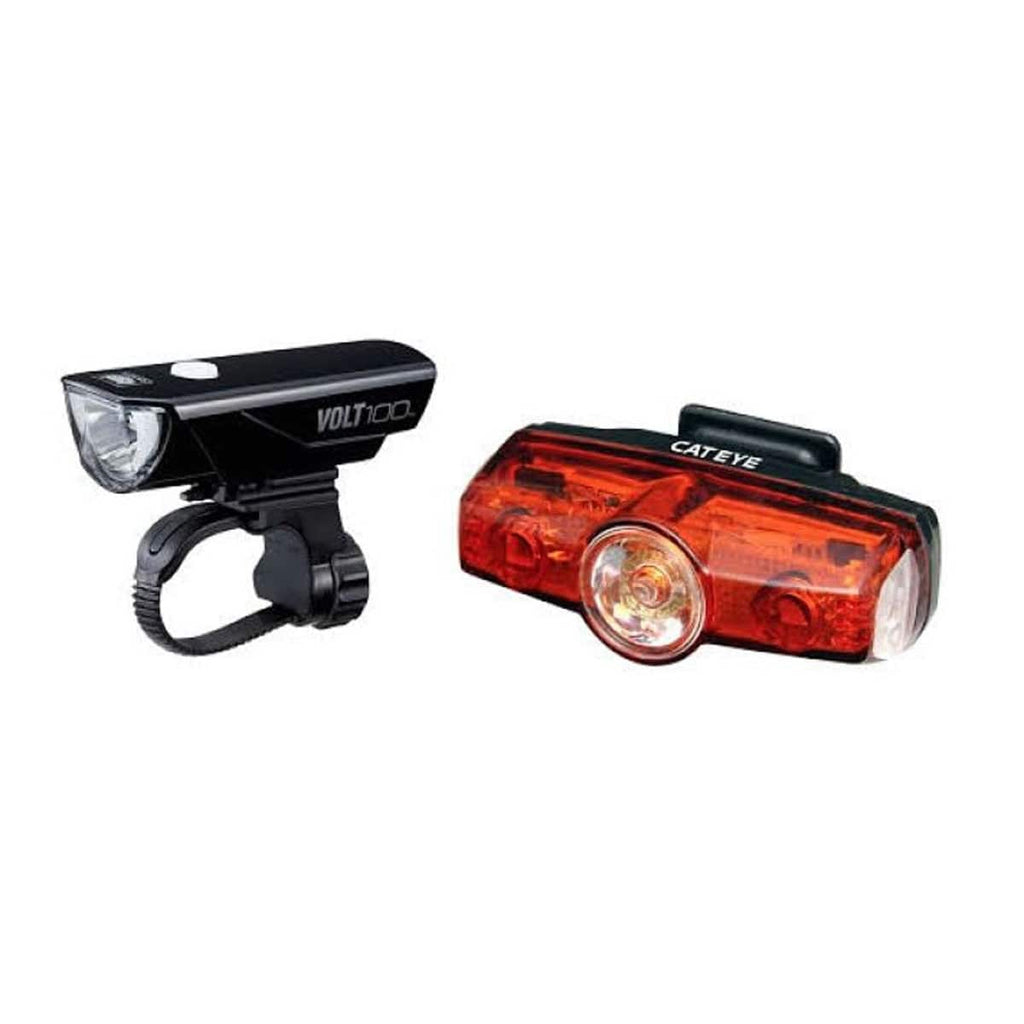 CatEye Light Combo Front Light Volt-100 (HL-EL150 RC) Rear Light Rapid (TL-LD635) Rechargeable