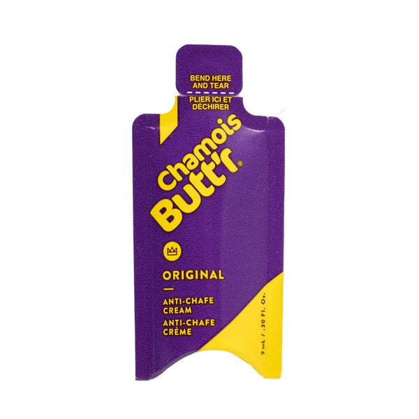 Chamois Buttr Paceline Anti-Chafe Cream sachet, 9ml, for reducing chafing during cycling or outdoor activities
