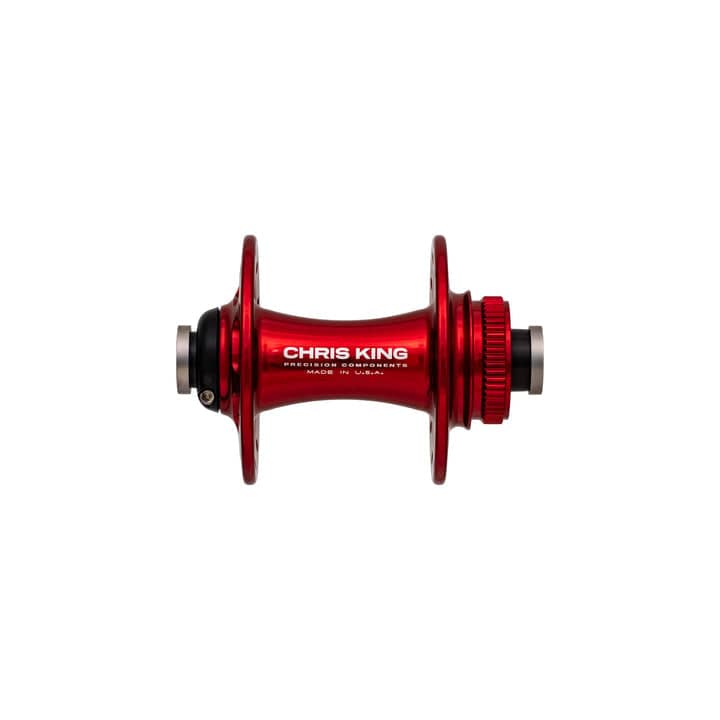 Chris King Front Hub | R45D CL, 24, Red Thru Axle - Cycling Boutique