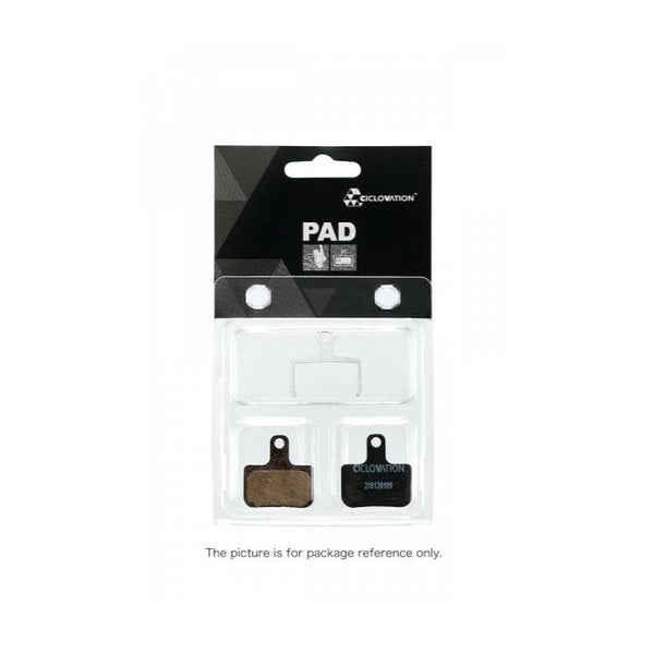 Ciclovation Disc Brake Pad Oraganic/Steel Backplate. Shimano G02A/G02S-XTR/Deore XT/SLX/Deore/Alfine - Cycling Boutique