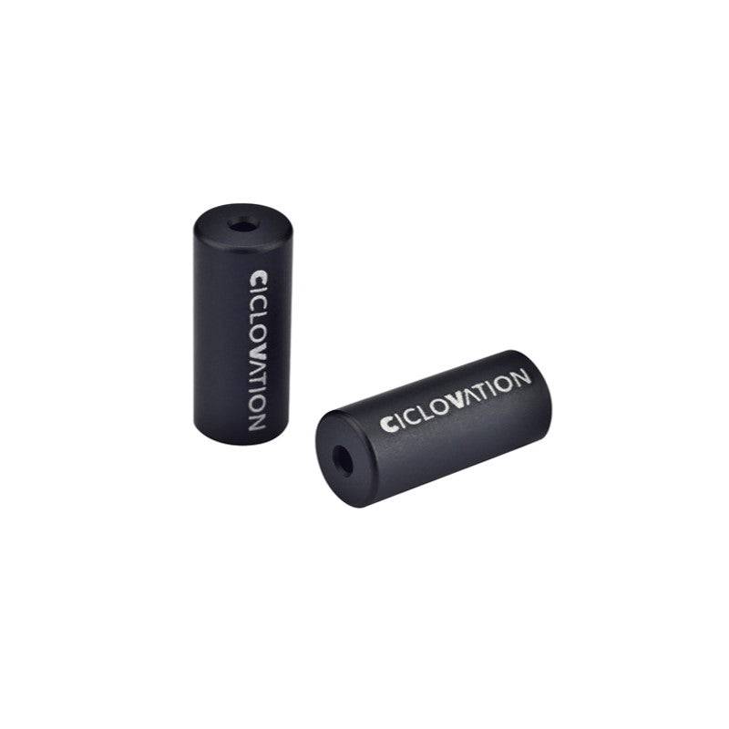 Ciclovation Open, Fits 5mm/4mm Outer Casing, Alloy, Bottle of 50 / Black Anodized - Cycling Boutique