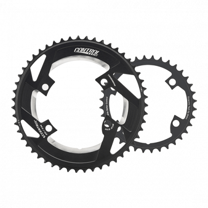 Controltech Eccentric ChainRing | CR-48 for Sram 53/41T, BCD130 AL7075, S.B Black W/C.T Laser Logo | CR-48 - Cycling Boutique