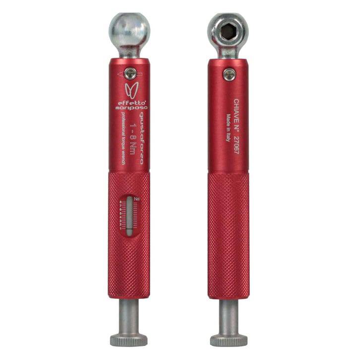 Effetto Mariposa Giustaforza 1-8 Nm Torque Wrench-Red (Deluxe) - Cycling Boutique