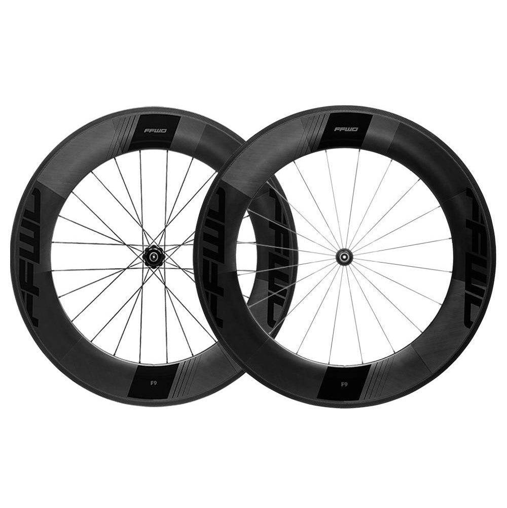 FFWD Wheels | F9R FCC Dt350 - FFWD Carbon Wheel Set Front 20 Hole & Rear 24 Hole (90mm) (Caliper Brake) Matt Black - Cycling Boutique