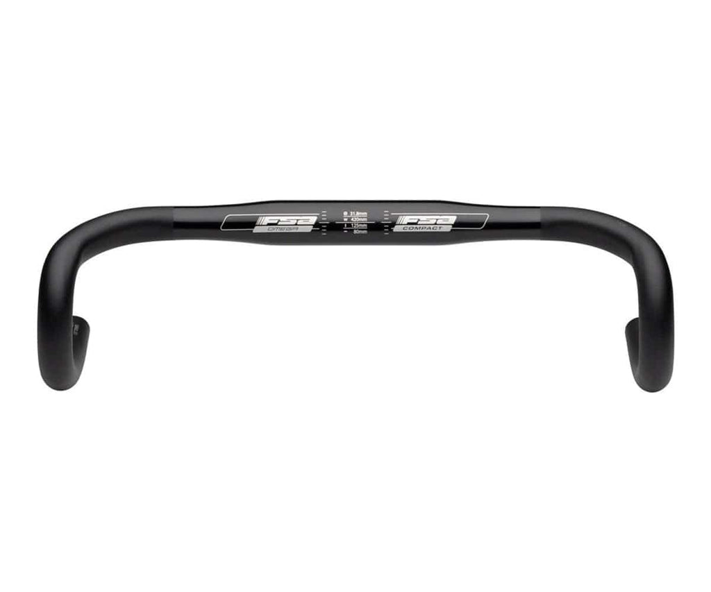 FSA Handlebar Omega Compact 42cm Drop Bar Black