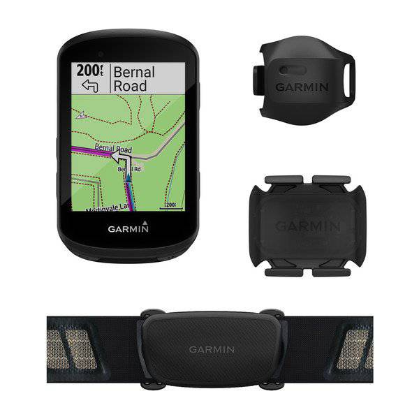 Garmin GPS CycloComputer Sensor Bundle | Edge 530 Advanced Bike GPS 2021 (with HRM and Speed/Cadence Sensors) - Cycling Boutique