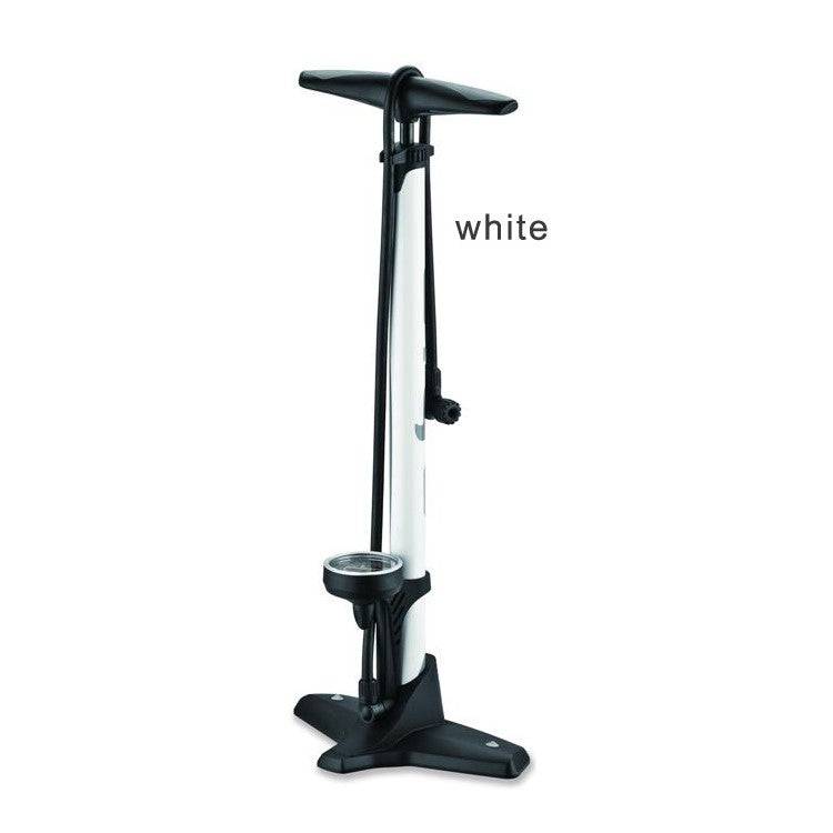 Giyo Floor Pump | GF-5525, Hi-Polish Alloy w/ Clever Twin-valve - Cycling Boutique