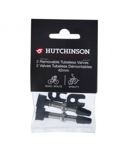 Hutchinson Tubeless Valves | MTB / Road with Valve Core Remover (Pair) - Cycling Boutique