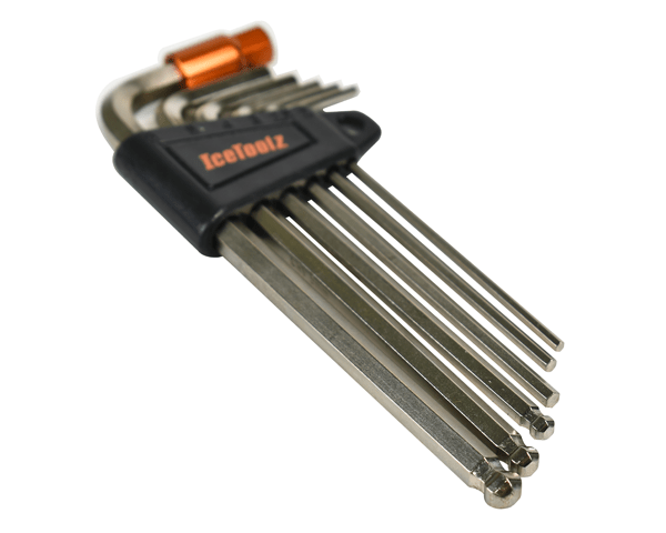 IceToolz Hex Key Wrench Set - 2/2.5/3/4/5/6 4-6mm Ball-End Blister Card | 36Q1 - Cycling Boutique