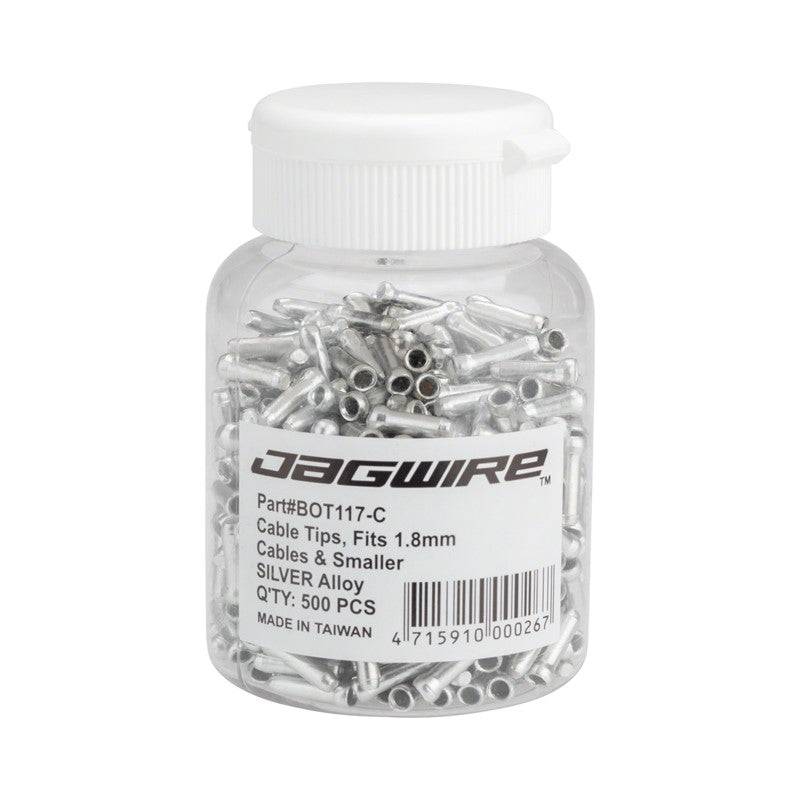 Jagwire Cable End Crimps Silver | BOT117-C - Cycling Boutique