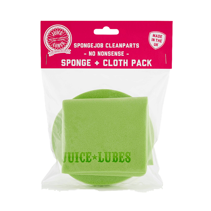 Juice Lubes | Sponge Job Clean Parts - Sponge & Cloth Pack - Cycling Boutique