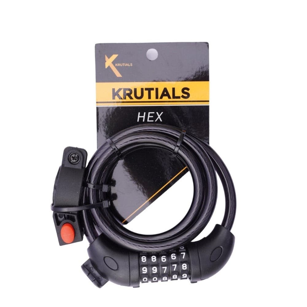 Krutials Cable Locks | Hex (5 Digit Combination Lock) - Cycling Boutique