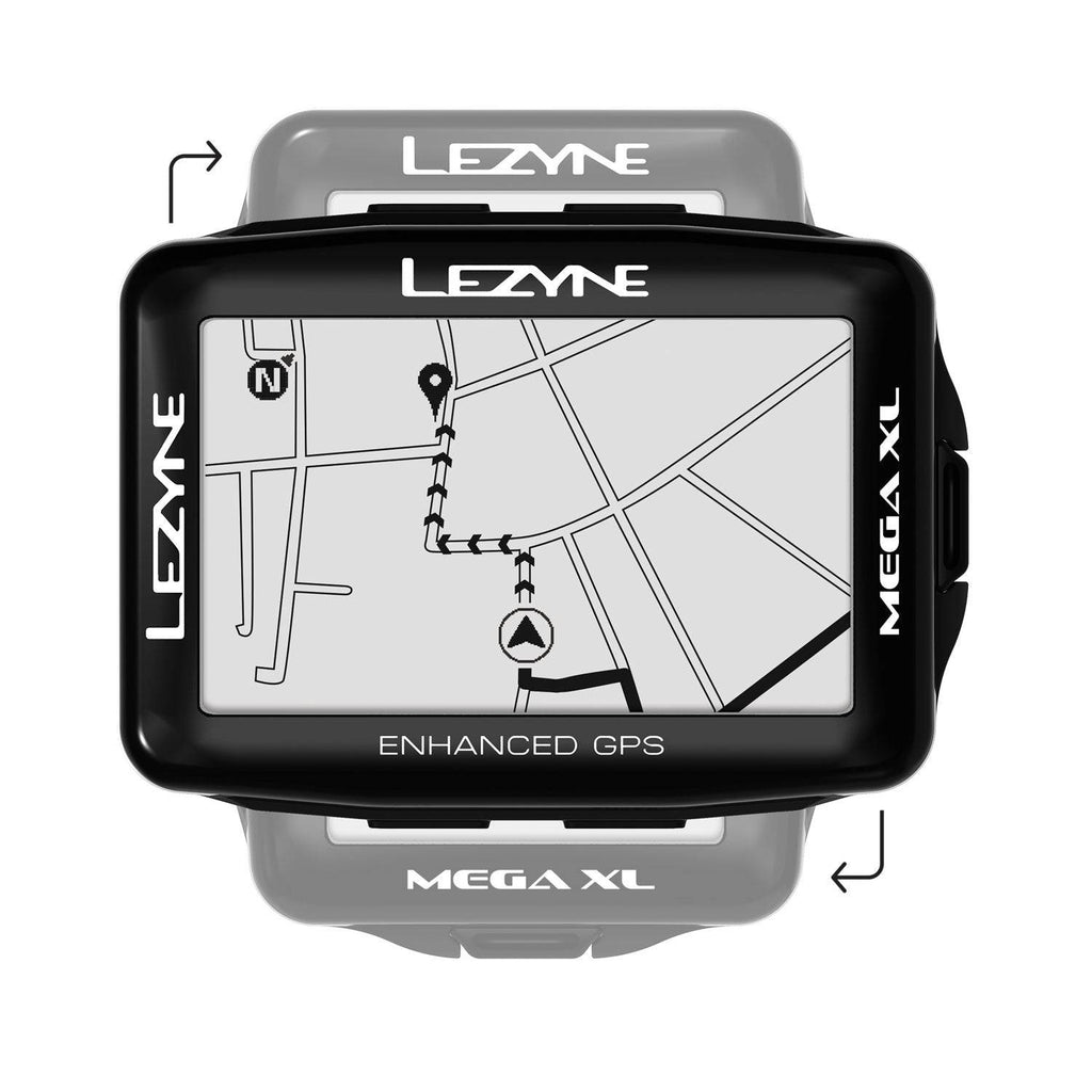 アクセサリー Lezyne Mega XL GPS Cycle Computer Lezyne CycloComputer | Mega XL GPS Bike Computer | Cycling Boutique