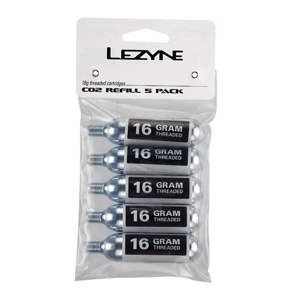 Lezyne 16G CO2 Cartridge (Pack of 5) - Cycling Boutique