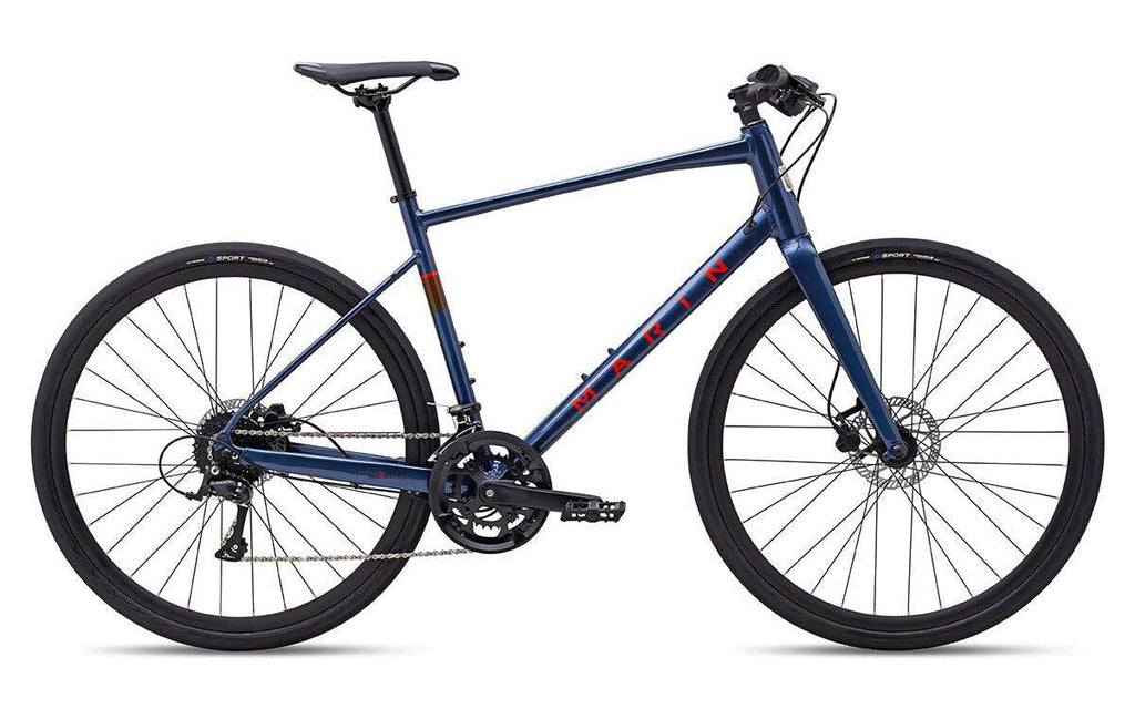 Marin Bikes Fairfax 3 - Hybrid Bike, Rigid Fork for Fitness Road Riding - Cycling Boutique