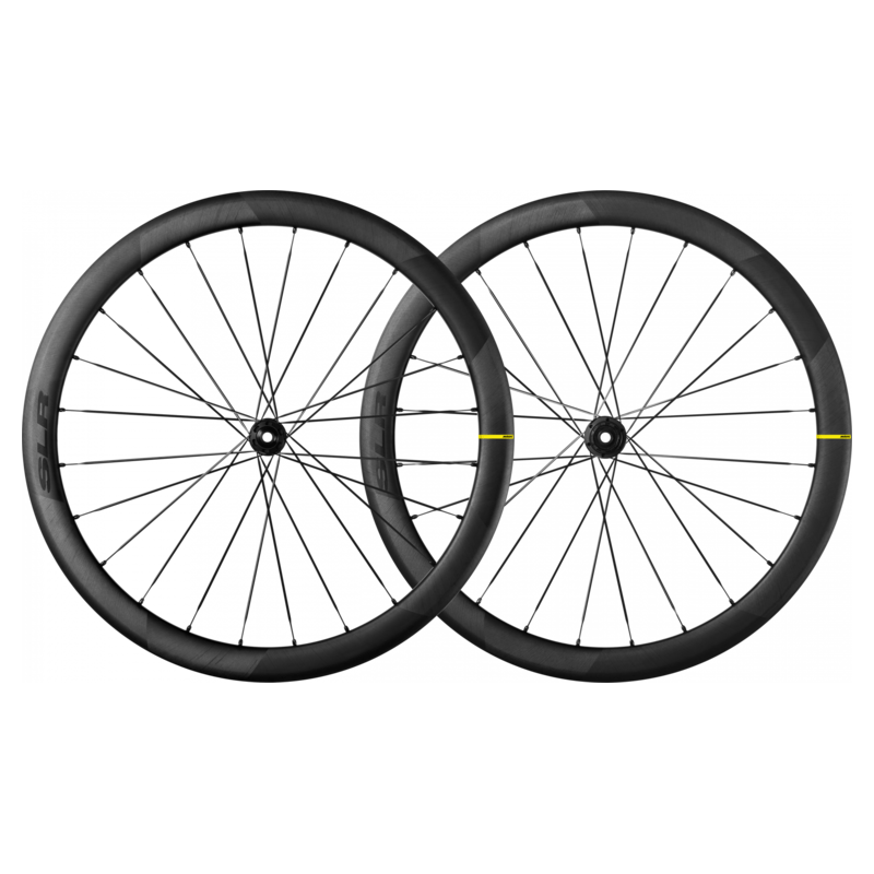 Mavic Carbon Road Wheelset, 700c | Cosmic SLR 45 Disc, Tubeless, CenterLock Disc Brake, Through-Axle & QR - Cycling Boutique