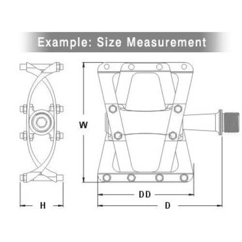 MDH MTB Flat Pedals | PXA-03, Durable, Alloy - Cycling Boutique