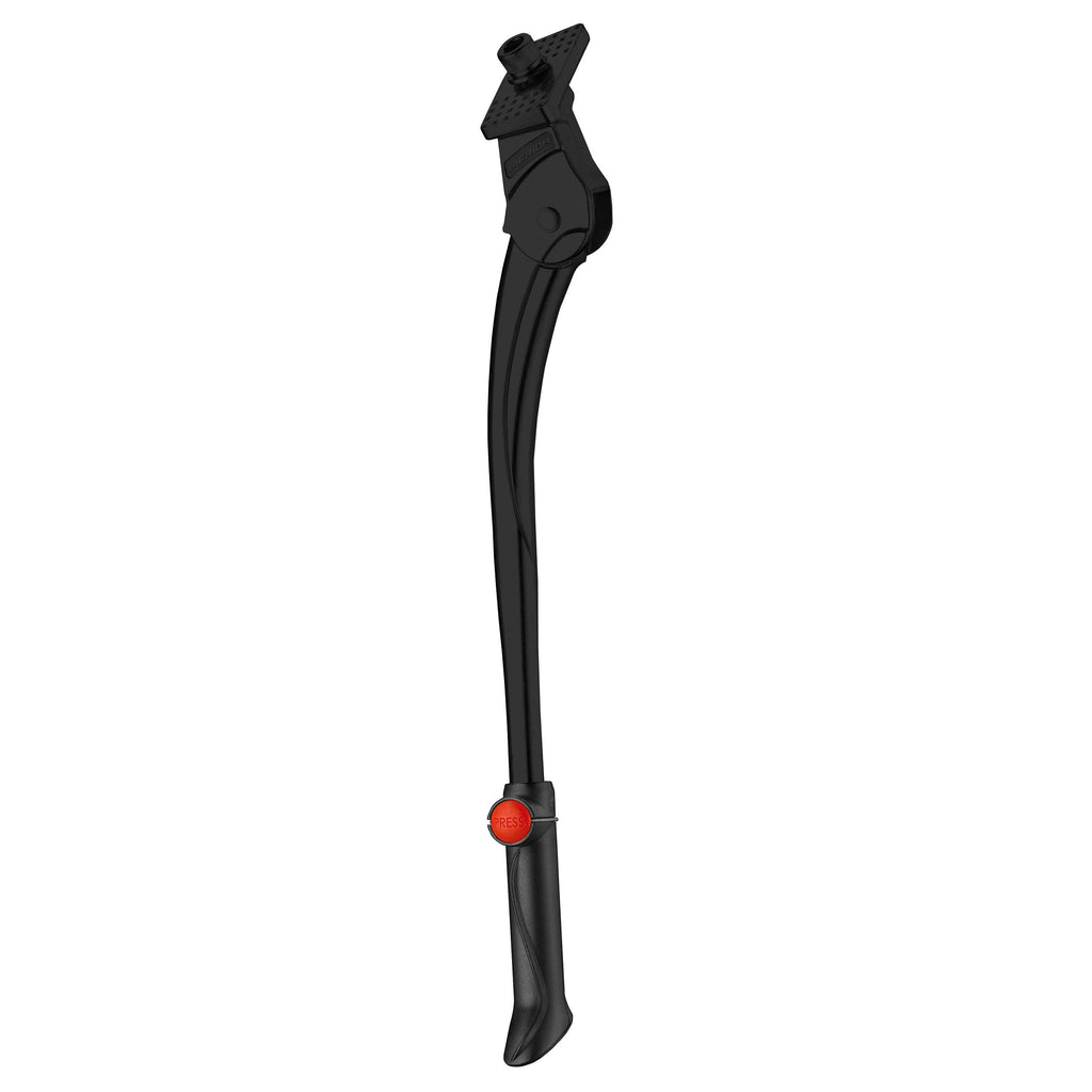 Merida Kick Stand Comp for 24-29 inch bikes, center mount, black metal bicycle kickstand for stable parking.