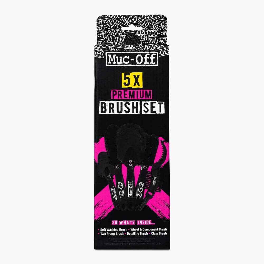 Muc-Off Bicycle Cleaning Brush Kit The 5x Premium